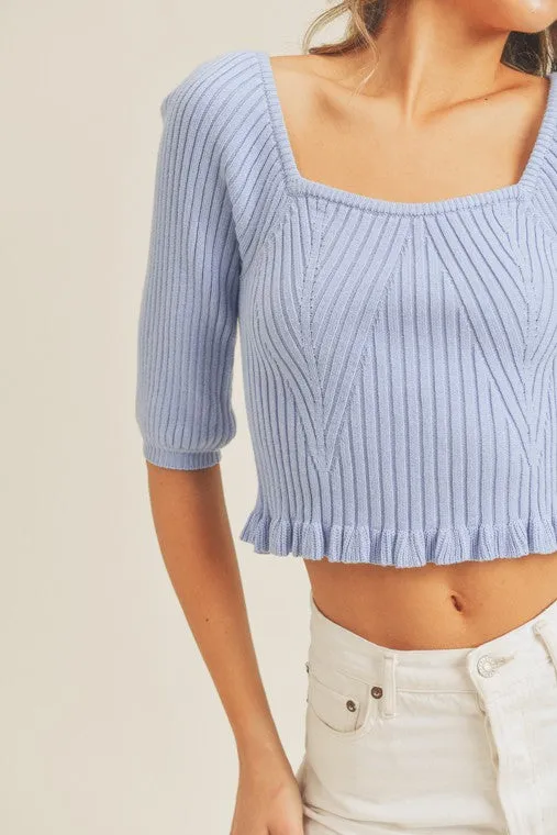 Lush Clothing Rib Knit Top