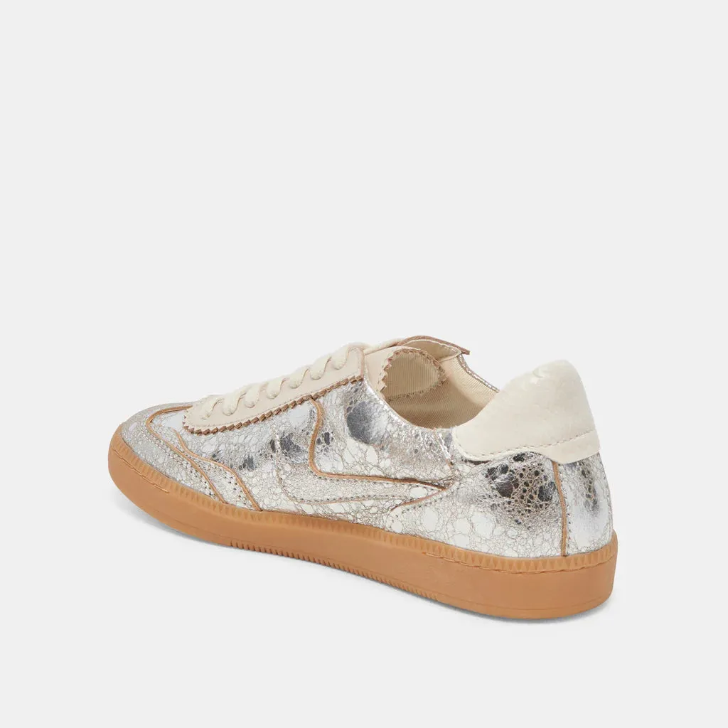 Notice Silver Distressed Leather