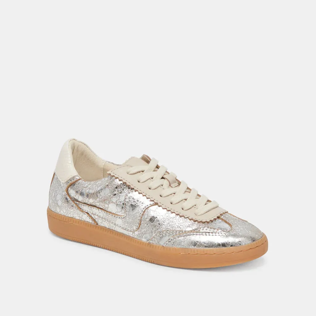 Notice Silver Distressed Leather