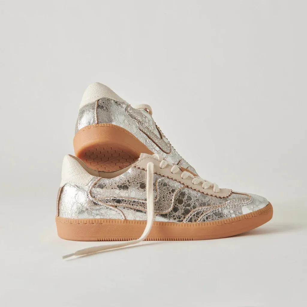 Notice Silver Distressed Leather