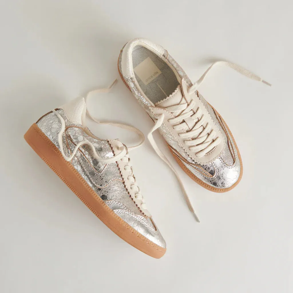 Notice Silver Distressed Leather