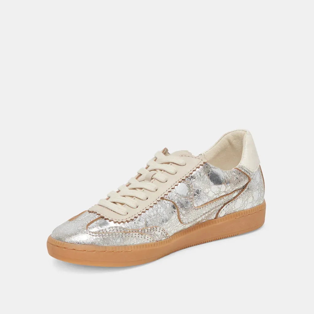 Notice Silver Distressed Leather