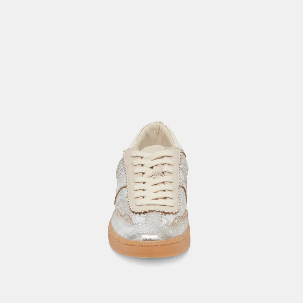 Notice Silver Distressed Leather