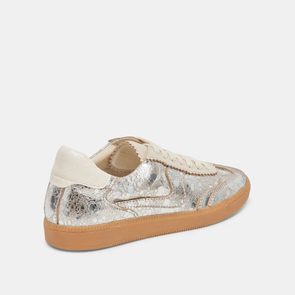 Notice Silver Distressed Leather