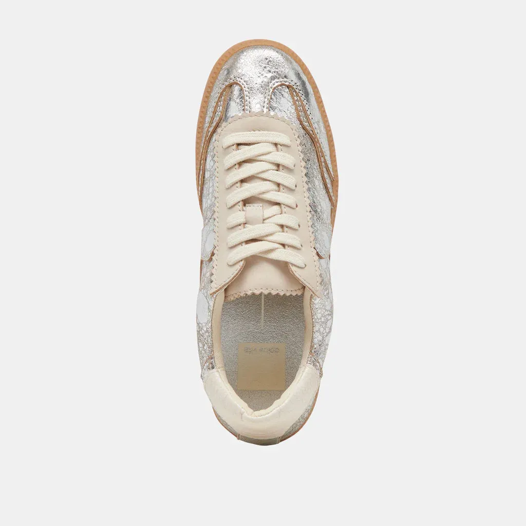 Notice Silver Distressed Leather