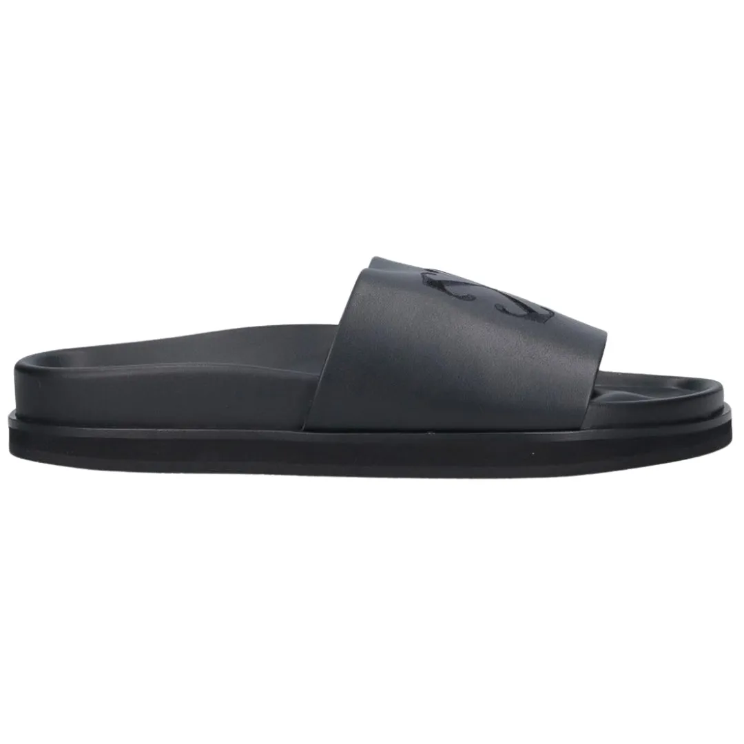Off-White Stitched Arrow Pool Black Sliders