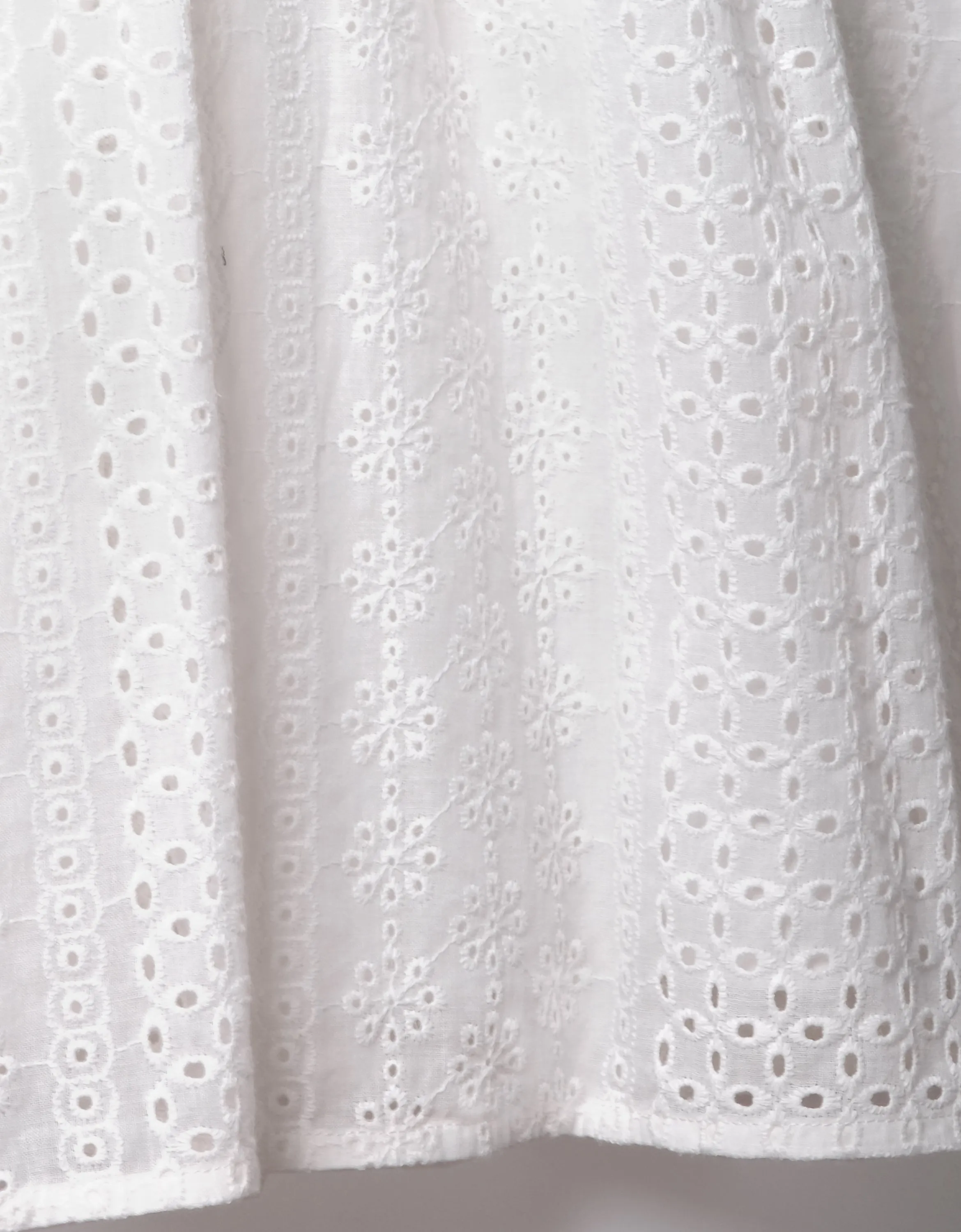 Openwork Embroidery Ruffle Dress