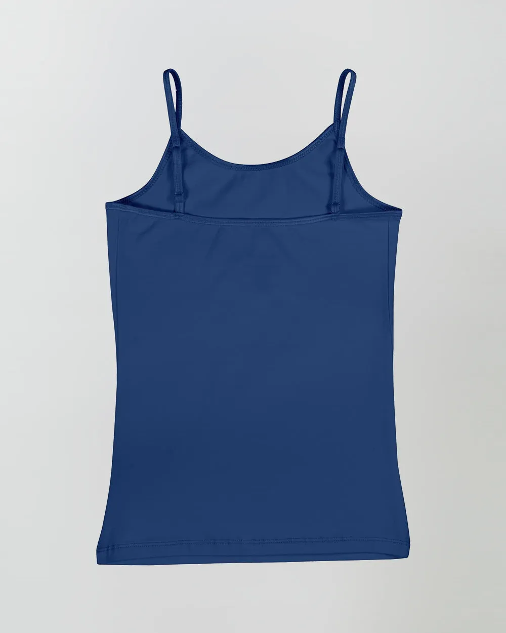 Organic Cotton Spandex Cami Tops with Adjustable Straps for Girls - Pack of 3 - Navy   White   Pink