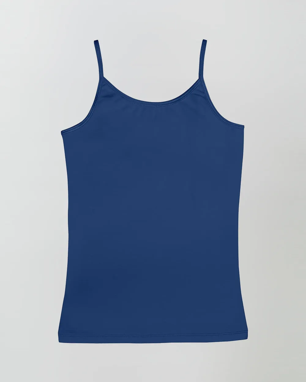 Organic Cotton Spandex Cami Tops with Adjustable Straps for Girls - Pack of 3 - Navy   White   Pink