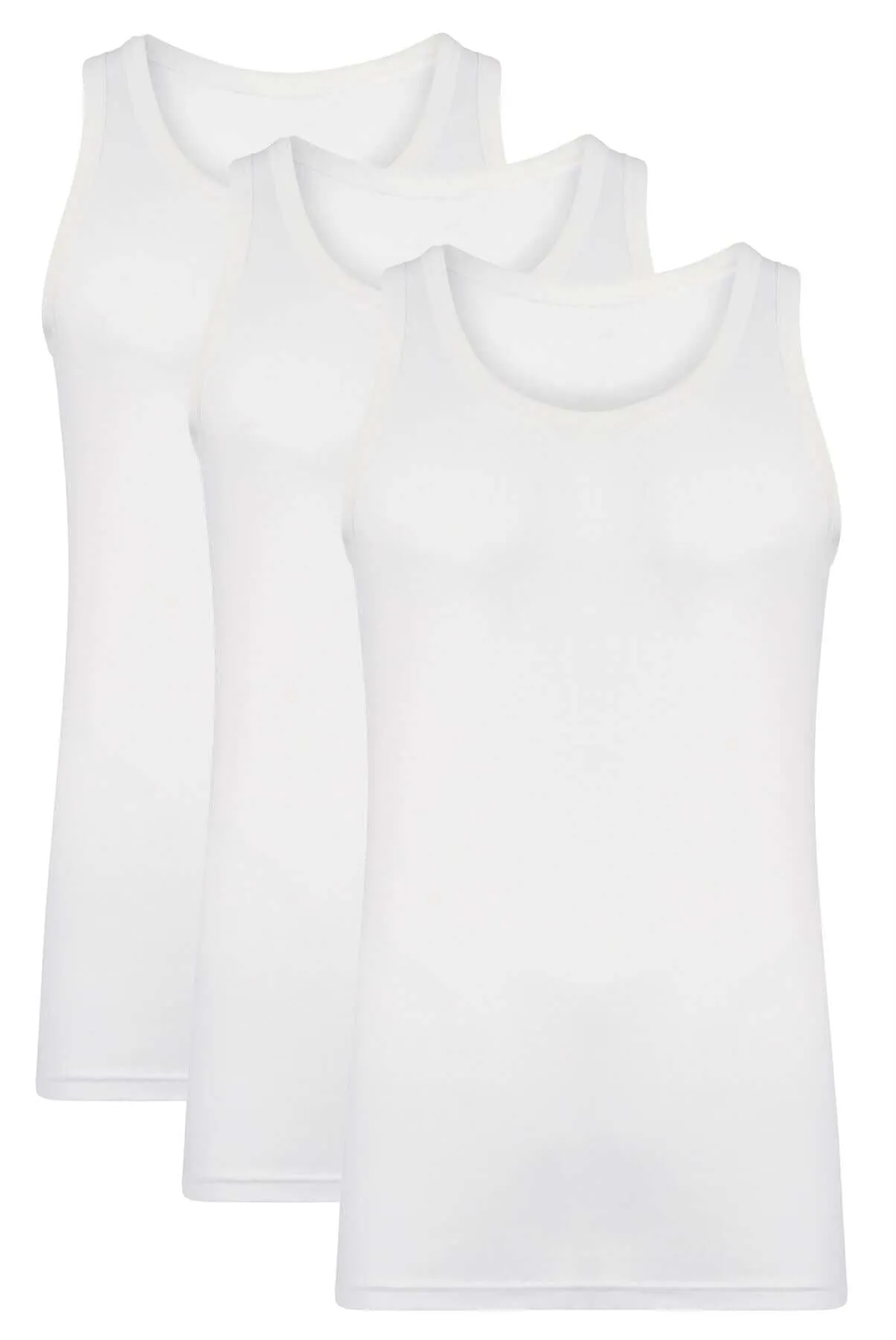 Pack of 3 Mens Fitted Cotton Vests Comfortable Versatile Breathable Hypoallergenic in White Black Grey Ideal for Layering All Seasons by Sock Stack