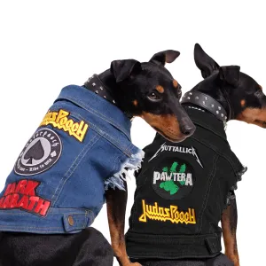 Patched Up Denim Dog Vest
