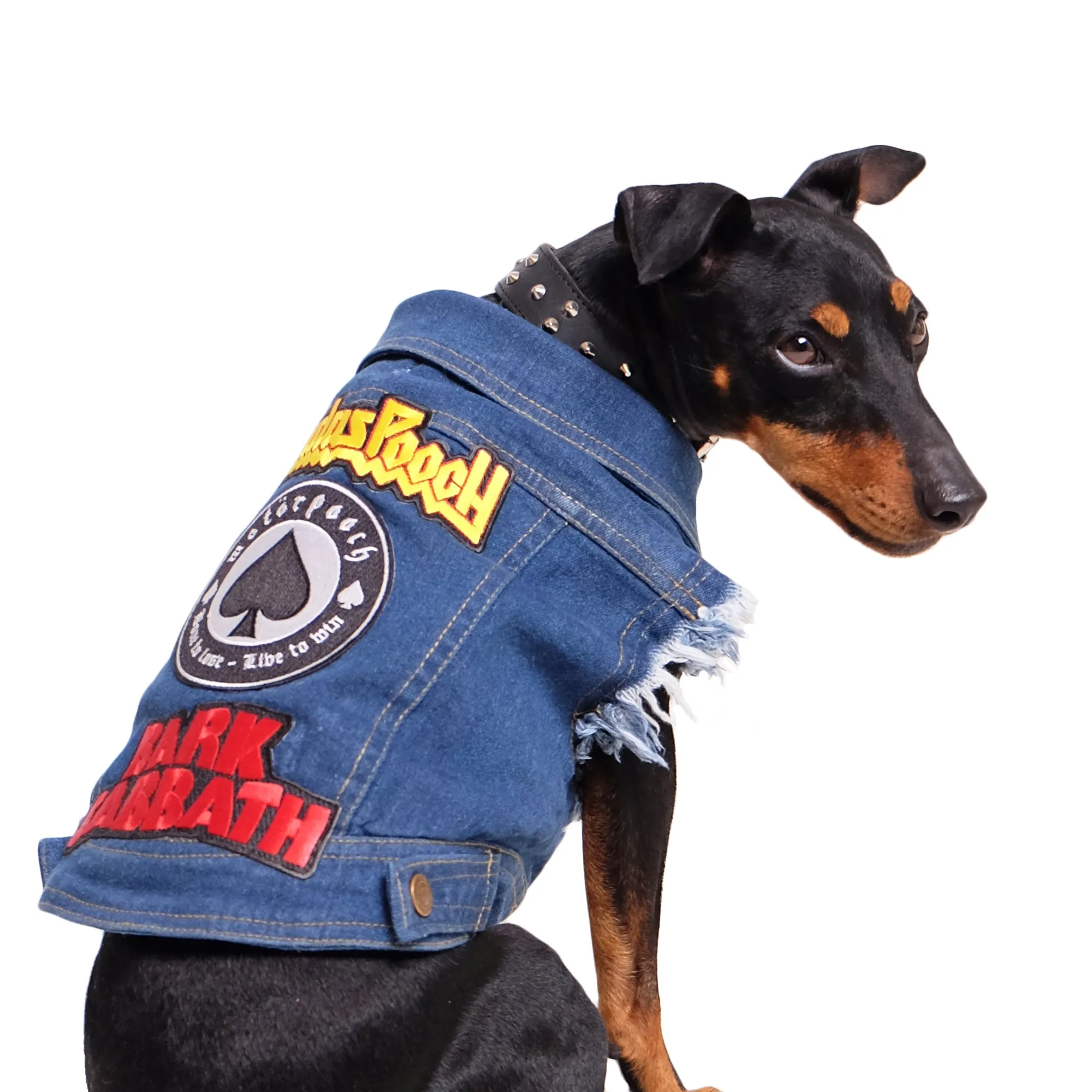 Patched Up Denim Dog Vest