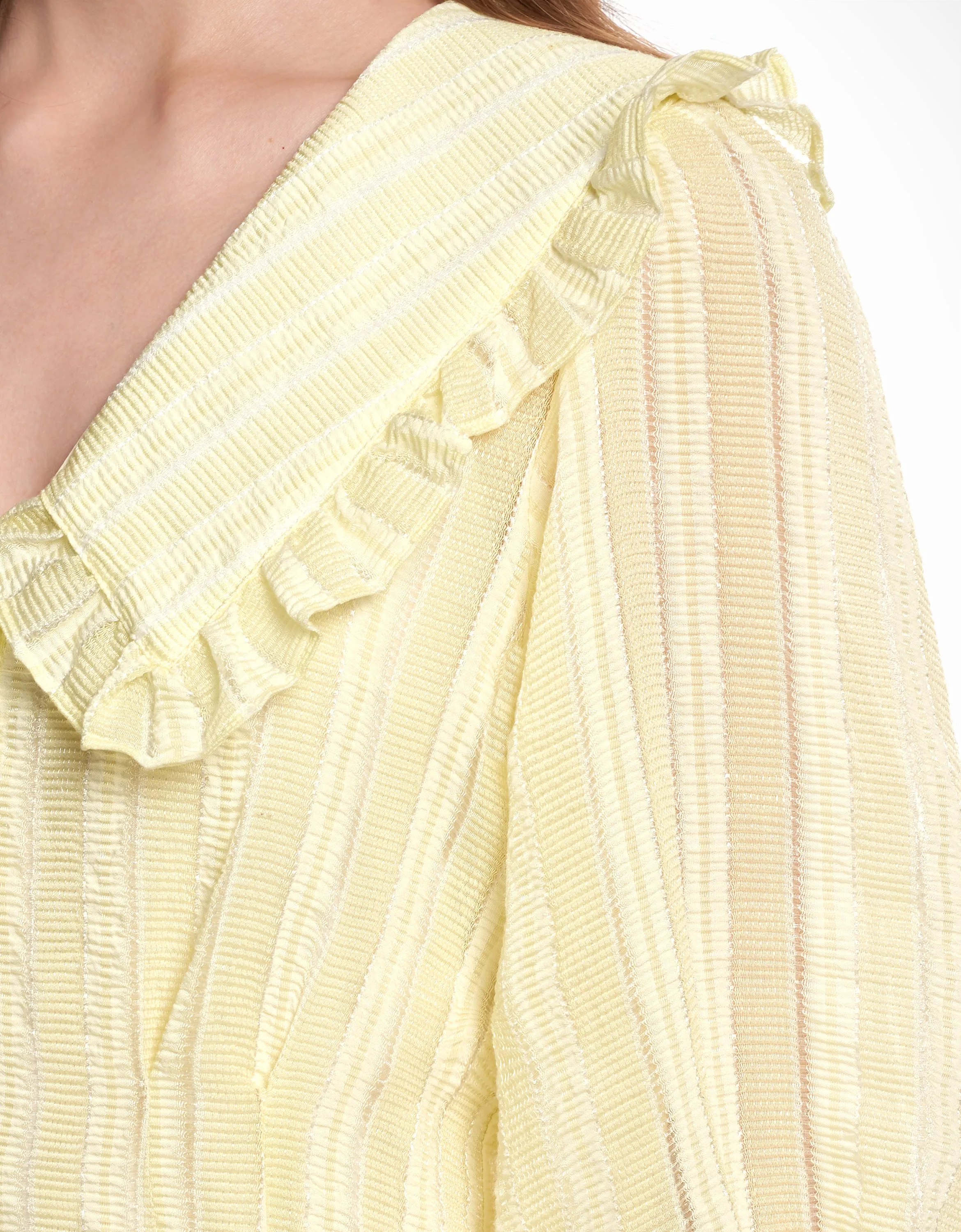 Peter Pan Collar Puff Sleeve Dress