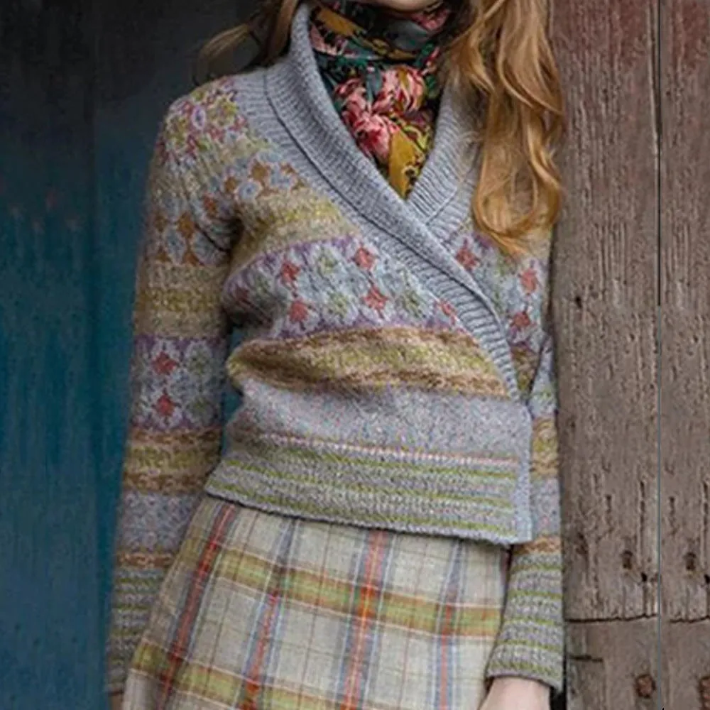Plain Print Sweater Casual Cardigan Sweater