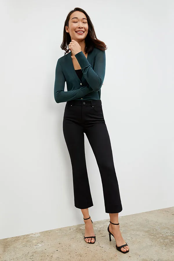 Rory Cardigan - Silk Jersey :: Deep Sea