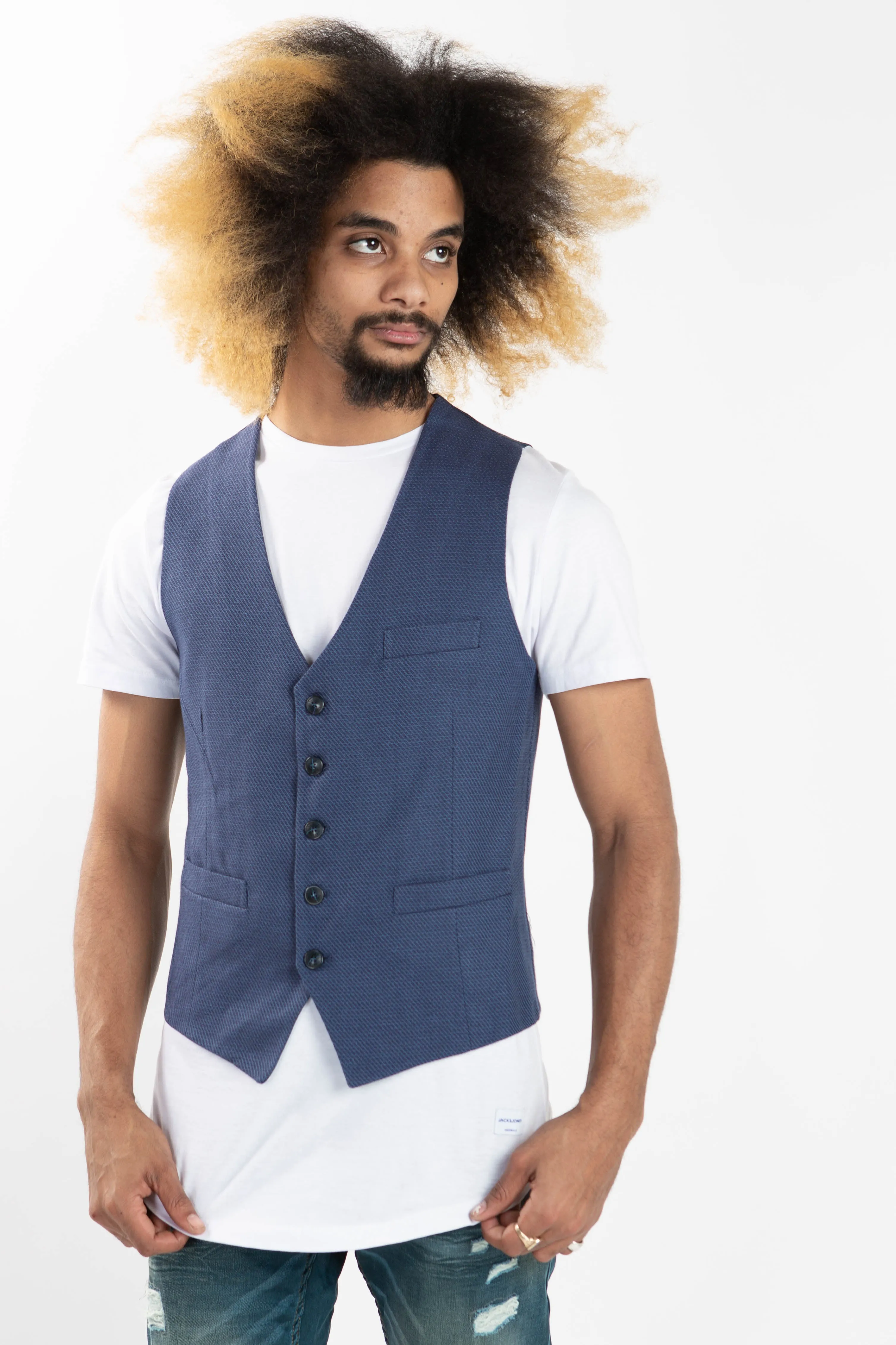 Score Waistcoat - Blue