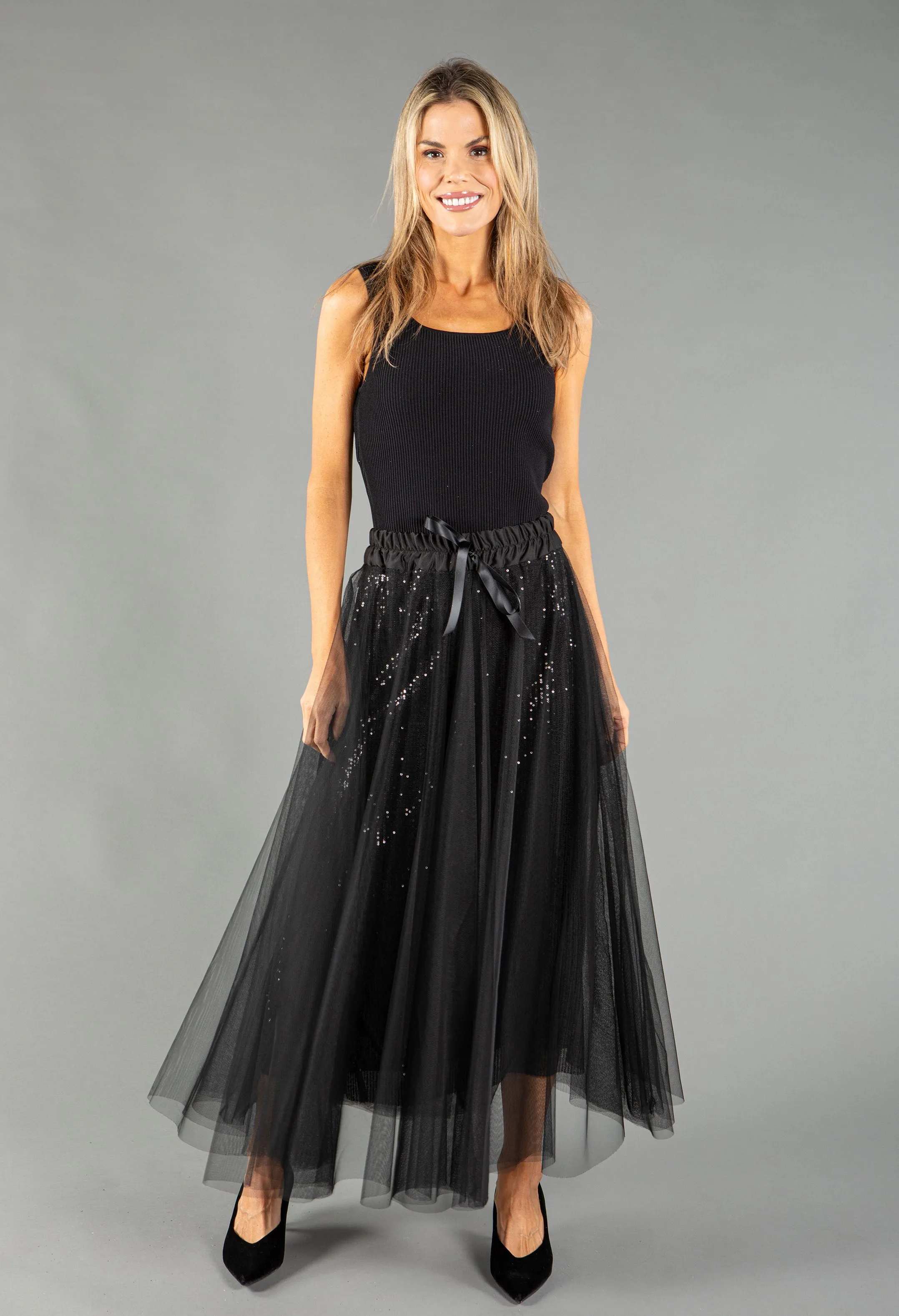 Sequin Tulle Skirt