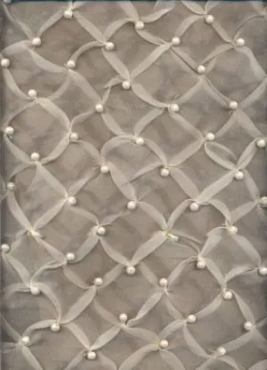 silk organza fabric with beads 44" wide [158]