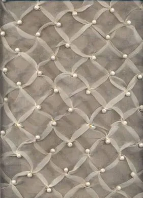 silk organza fabric with beads 44" wide [158]