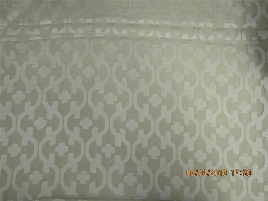 silk organza natural ivory Jacquard color 44&quot;width/4