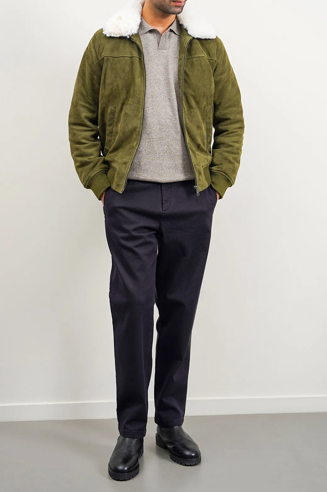 STRAIGHT TWILL PANTS