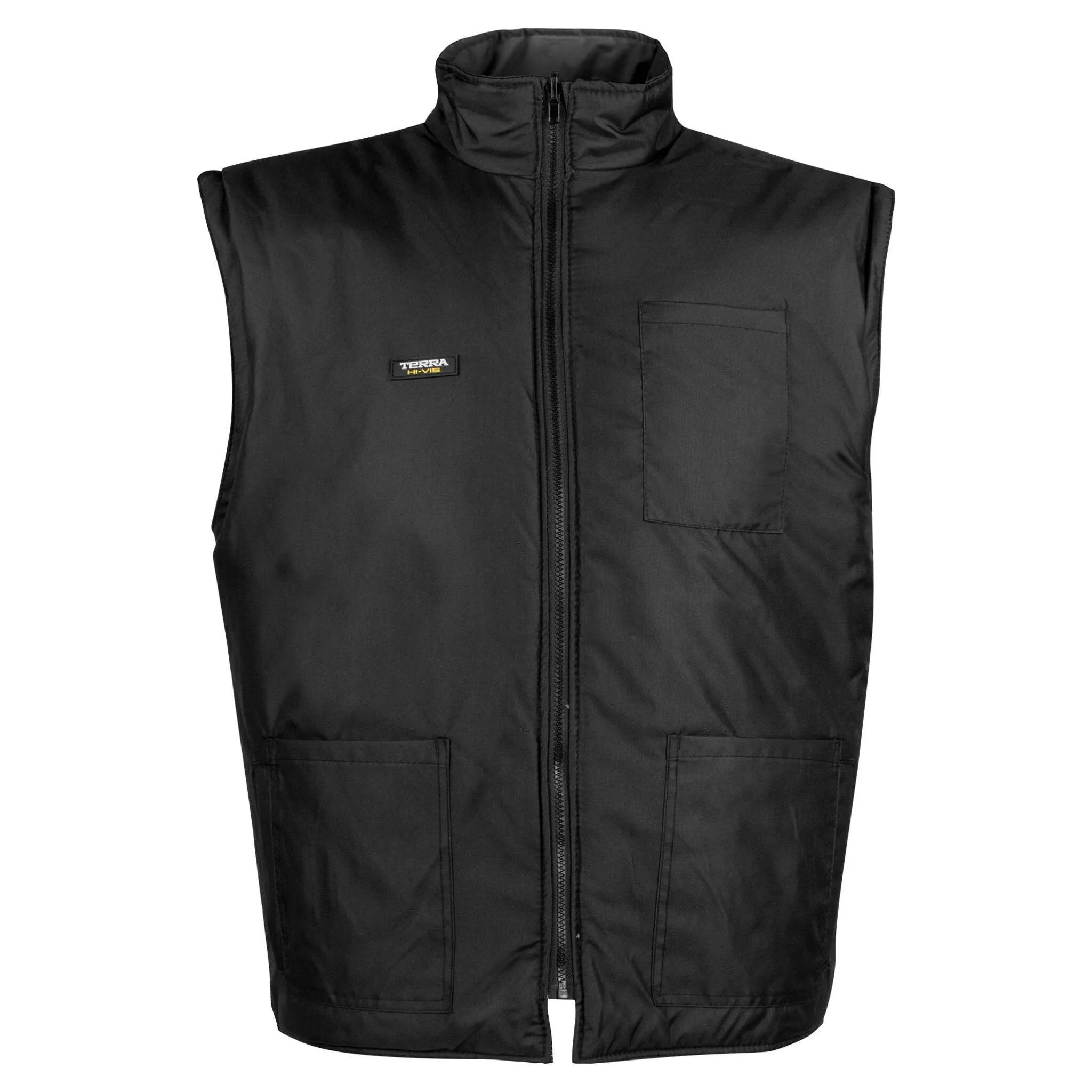 Terra Men's Hi-Vis 7-In-1 Winter CSA Waterproof Safety Jacket, 300D Polyester, Reflective Tape, Reversible, Removable Inner Shell, ANSI/CSA Compliant