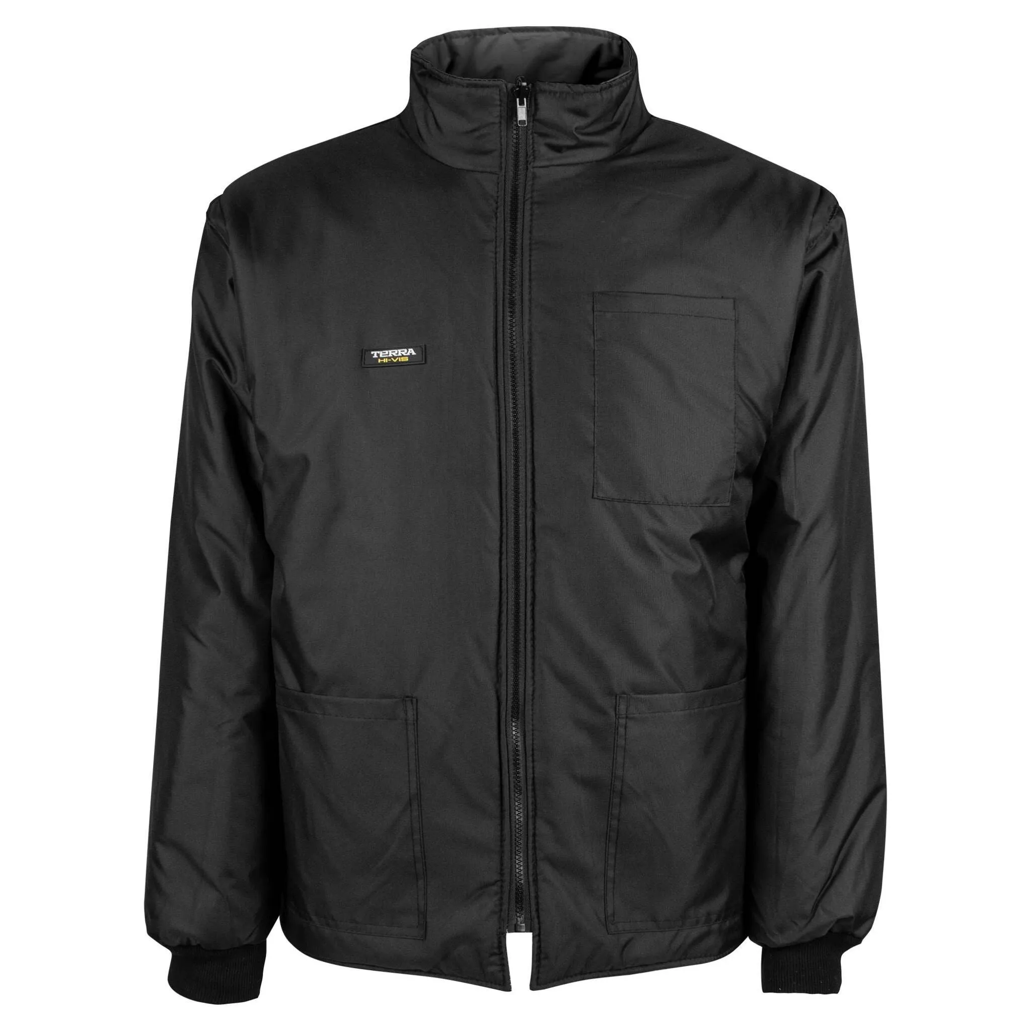 Terra Men's Hi-Vis 7-In-1 Winter CSA Waterproof Safety Jacket, 300D Polyester, Reflective Tape, Reversible, Removable Inner Shell, ANSI/CSA Compliant