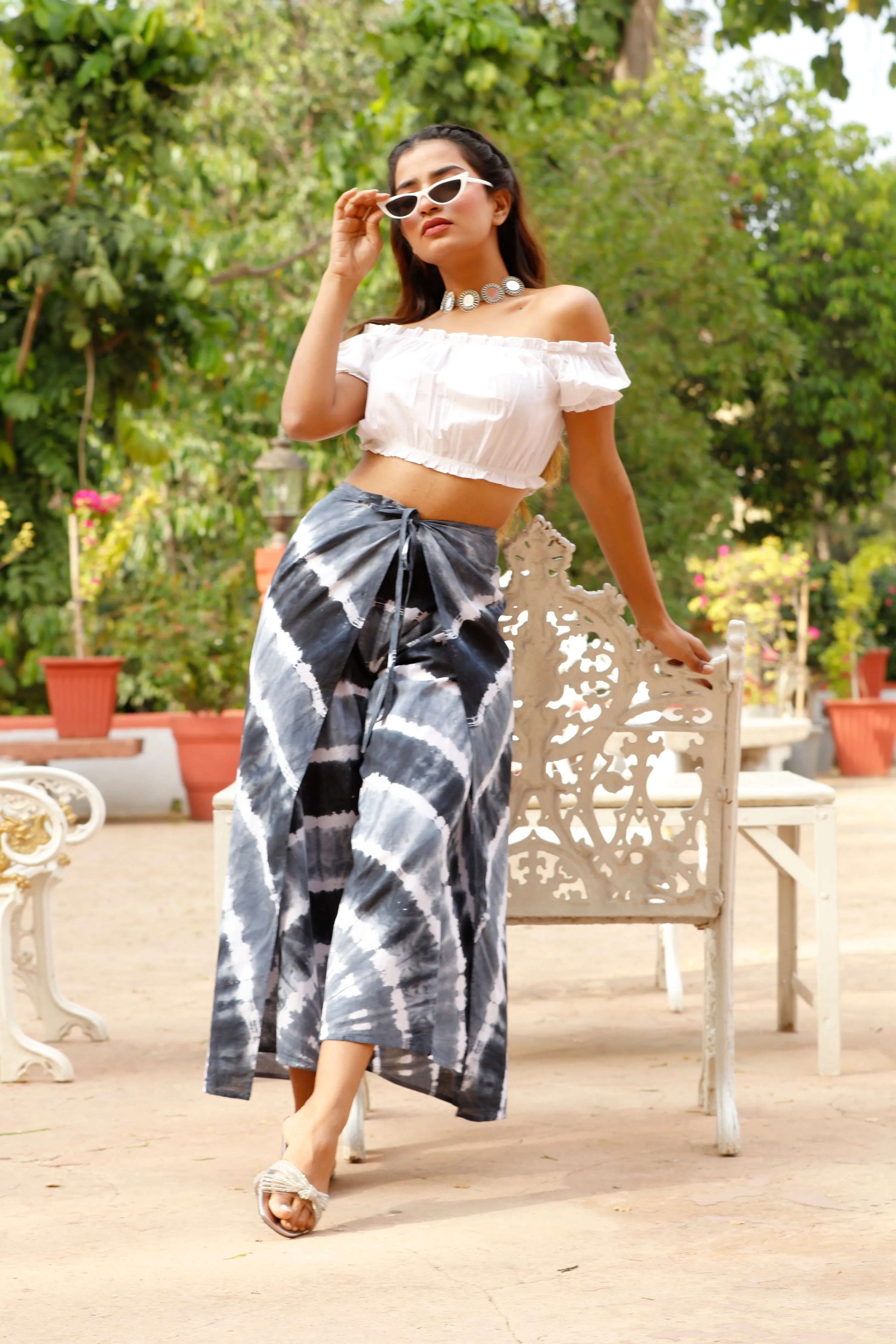 Tie & Dye Wrap Pants