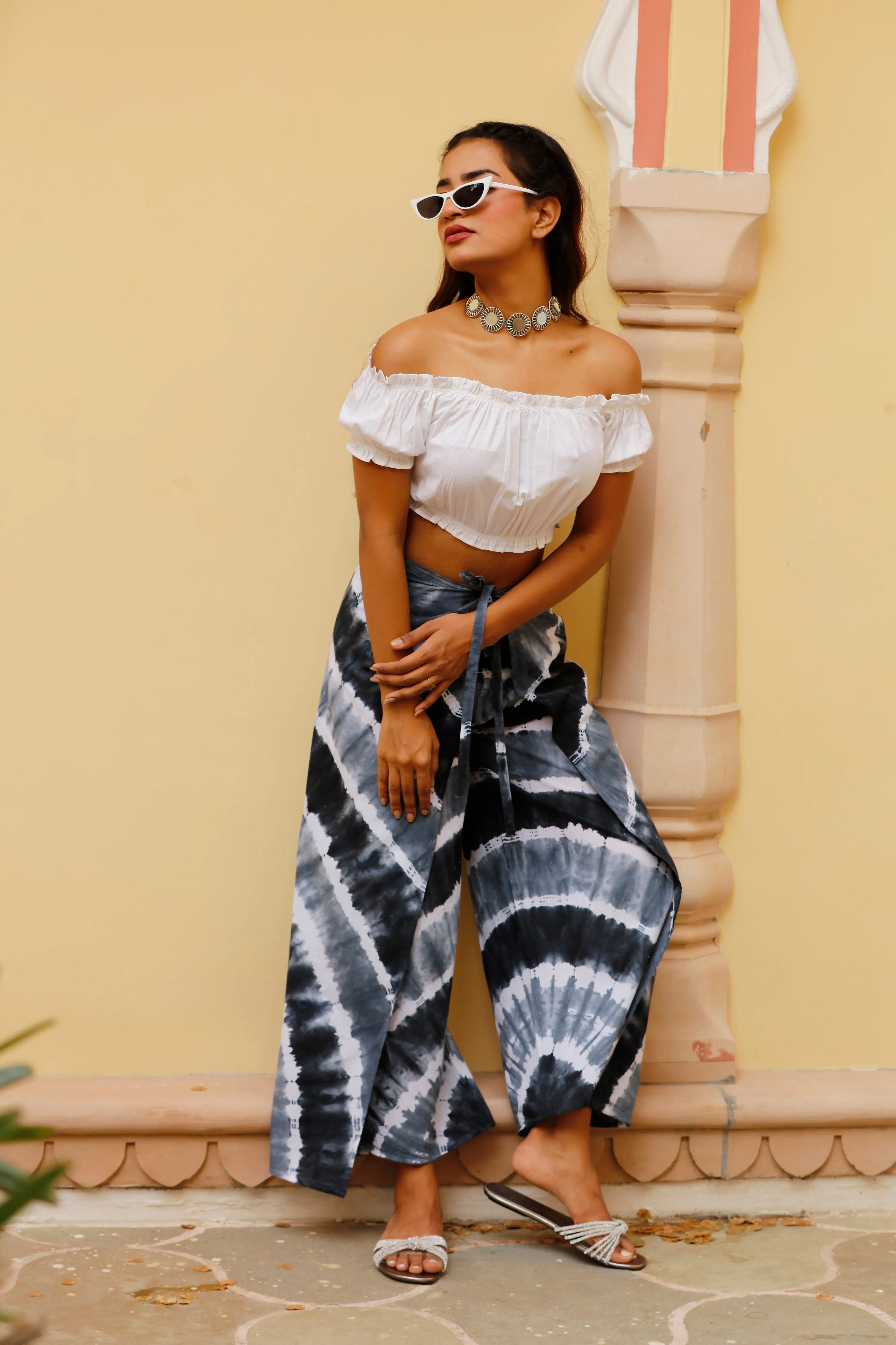 Tie & Dye Wrap Pants