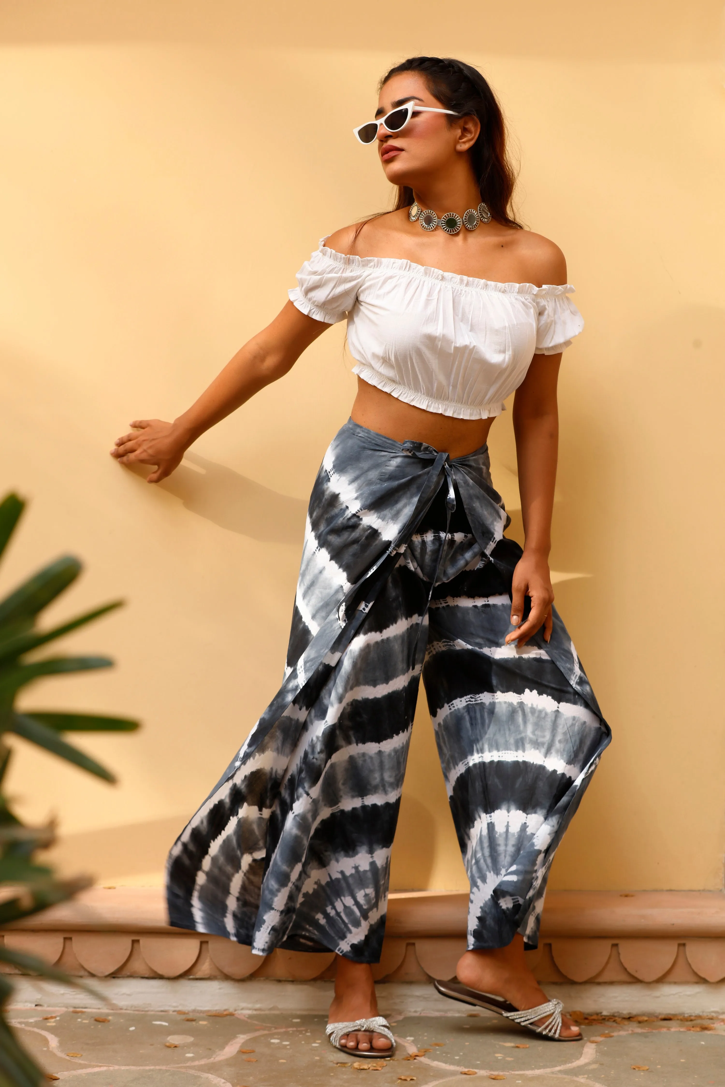 Tie & Dye Wrap Pants