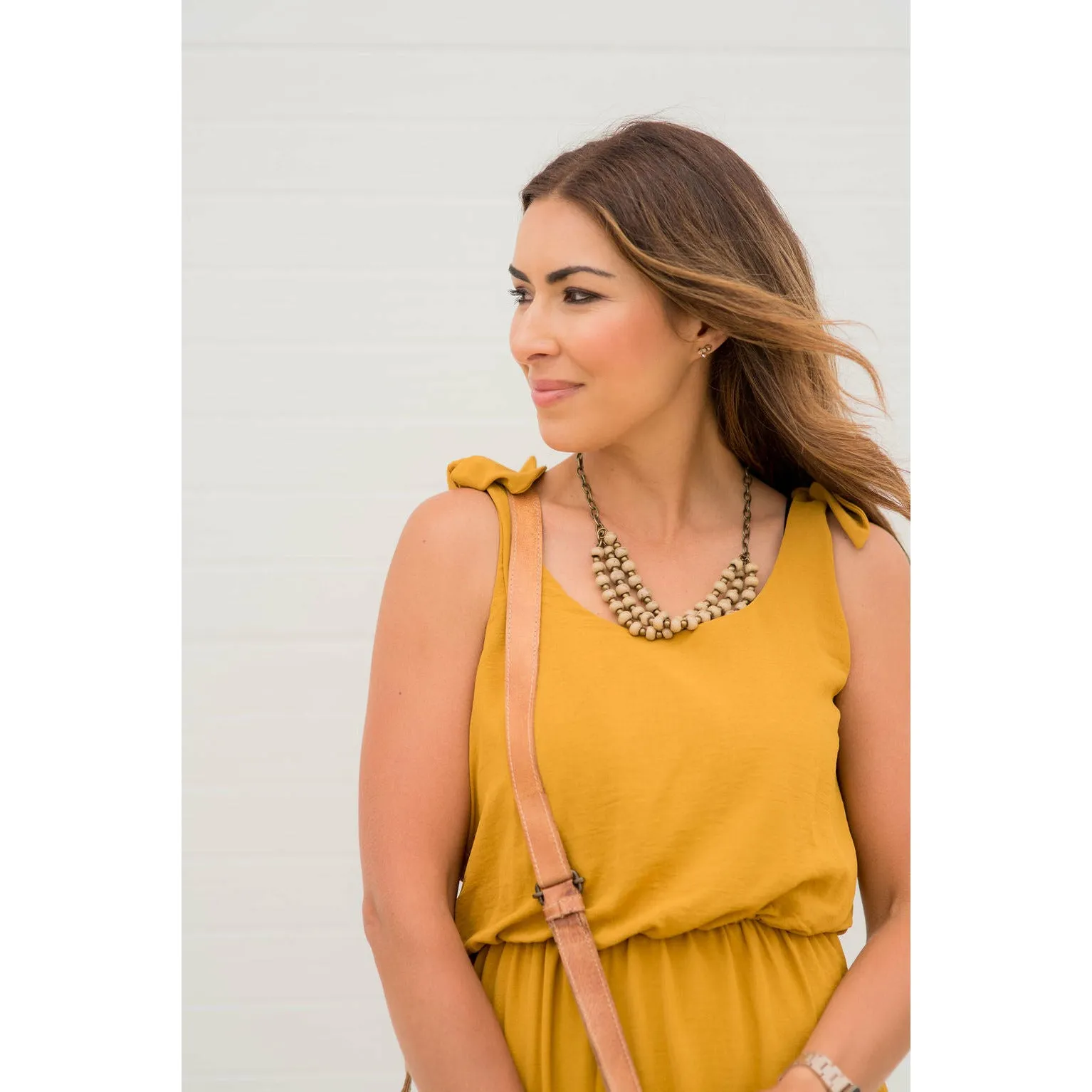 Tie Shoulder Tank Midi