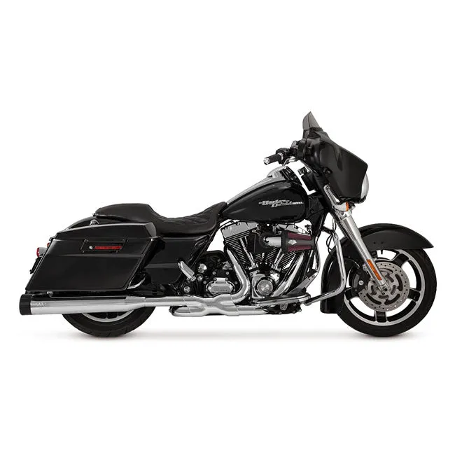 Vance & Hines Raider Oversize 450 Exhaust Chrome & Black Tips 95-15 Touring