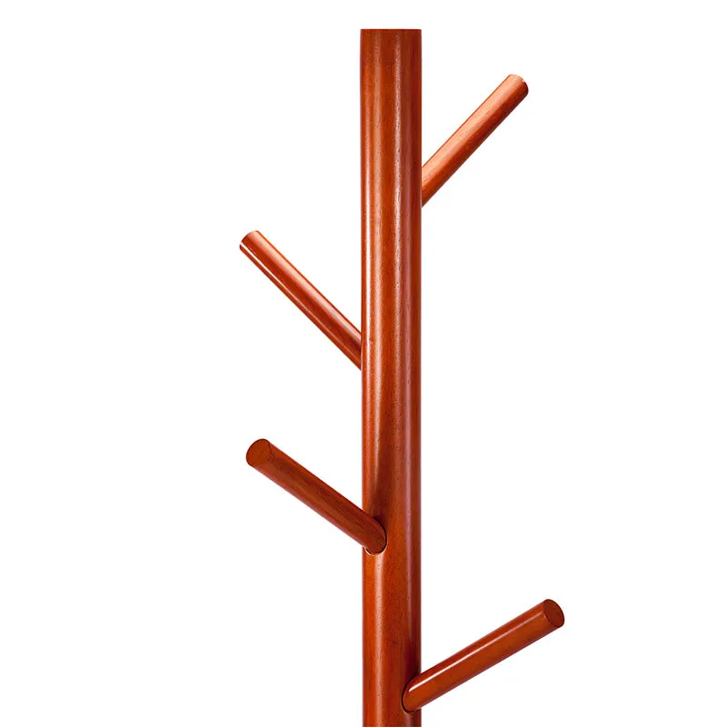 Wooden Coat Stand Rack Clothes Hanger Hat Tree White Jacket Bag Umbrella Hook