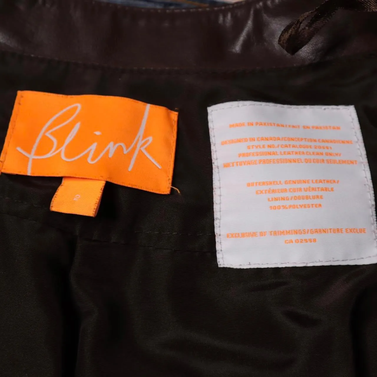 Y2K Brown Leather Mini Skirt (S)
